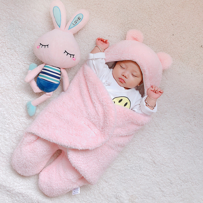 Thick Plush Baby Sleeping Bag Quilt - Comfort for Your Little One